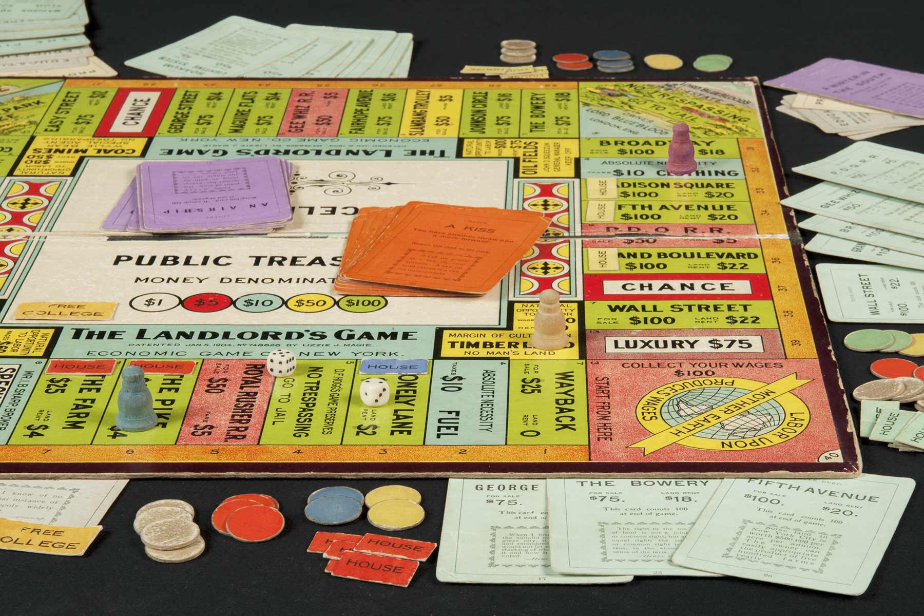 Landlord's Game Board - Circa 1906 inplay